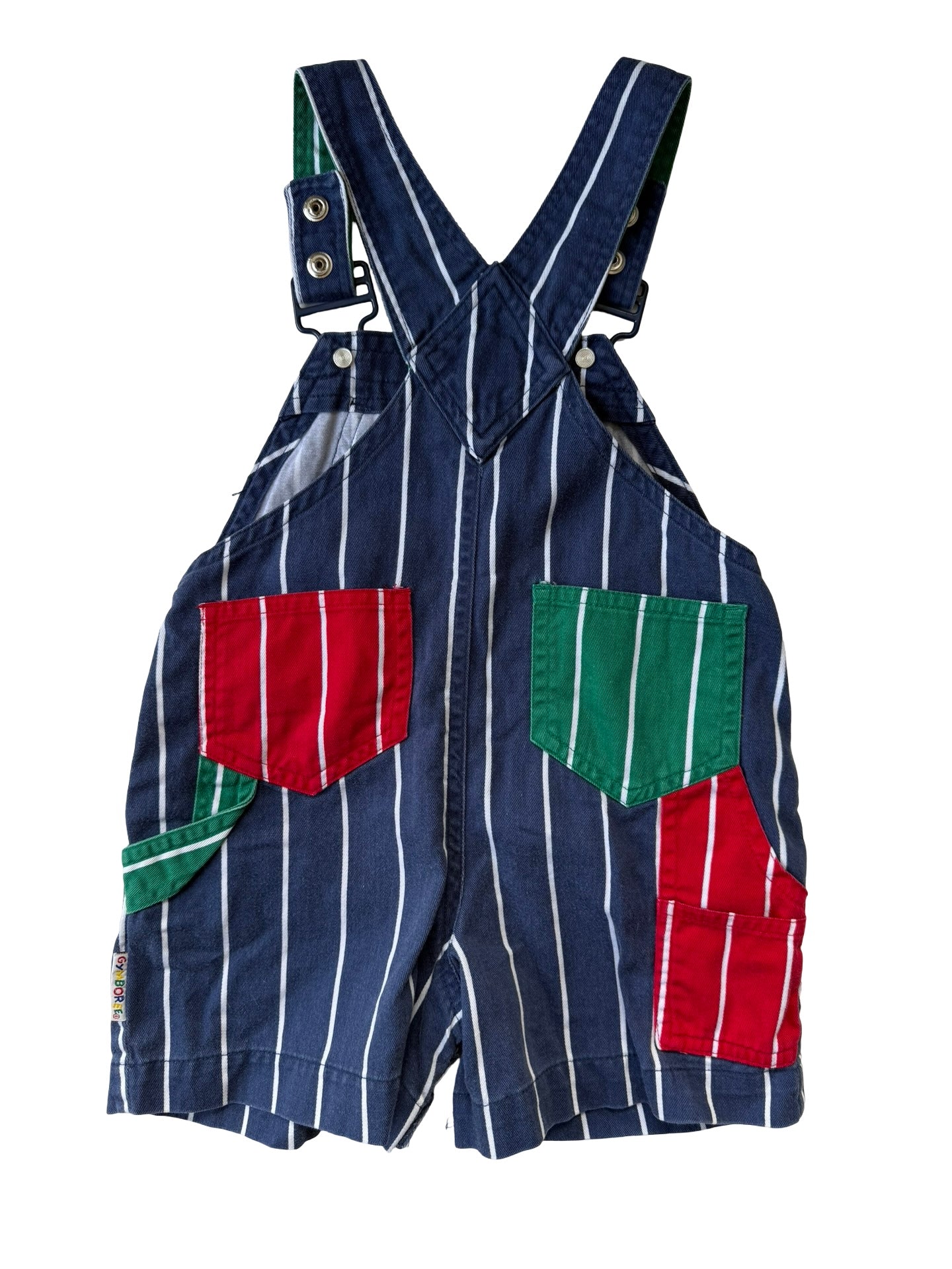 Stripe Gymboree shortalls