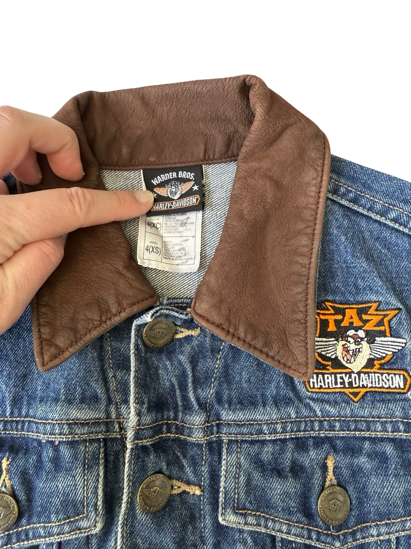 Harley Davidson Taz denim jacket (4)
