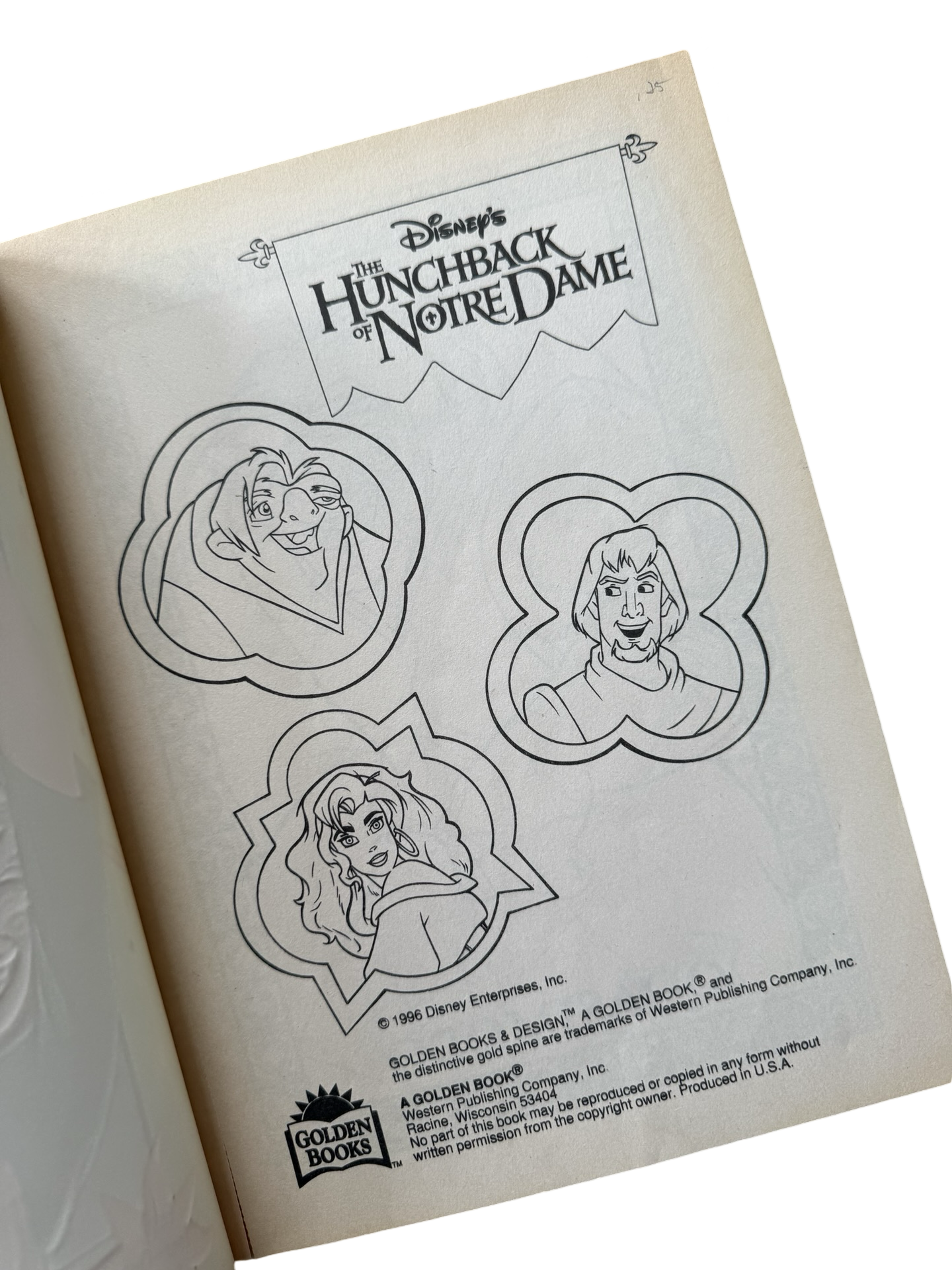 The Hunchback of Notre Dame colouring book