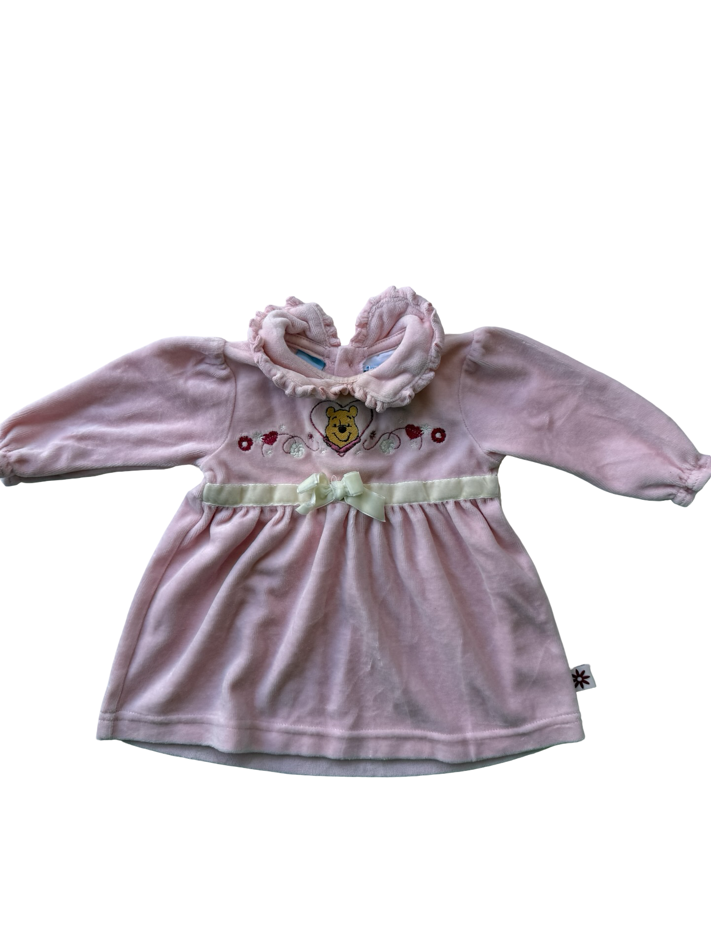 Modern Pooh dress (3-6m)