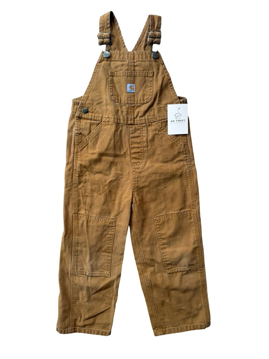Carhartt tan Overalls (4T)