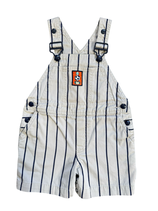 Rainbow Gymboree shortalls (XS)