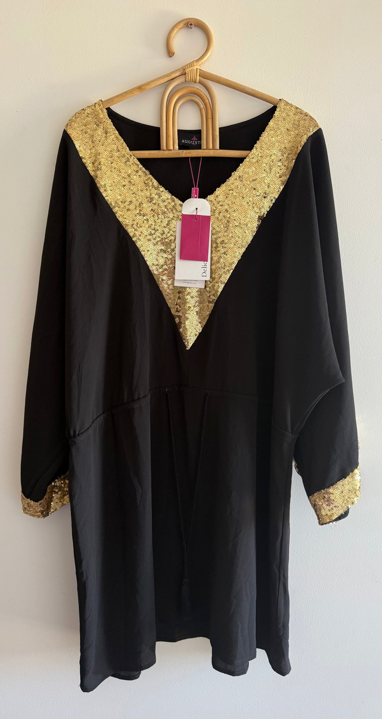 Augustine Black/Gold dress (M)