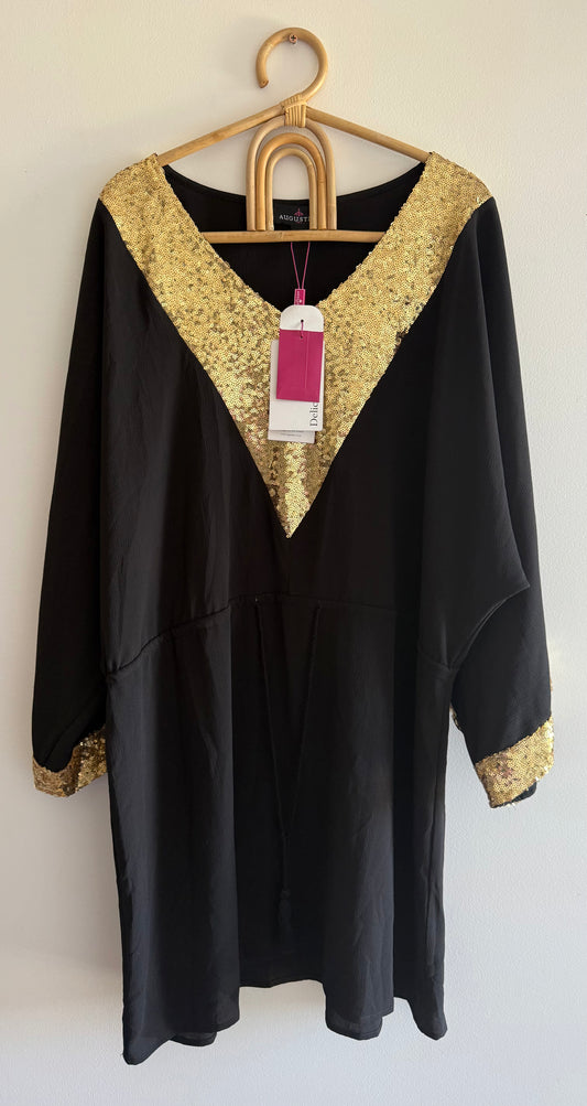 Augustine Black/Gold dress (M)