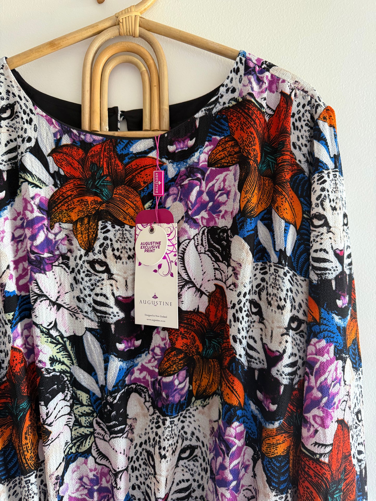 Augustine floral leopard dress (M)