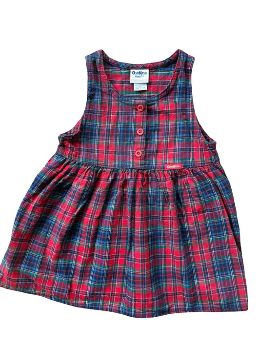 Oshkosh Vintage Checkered Dress (2T)