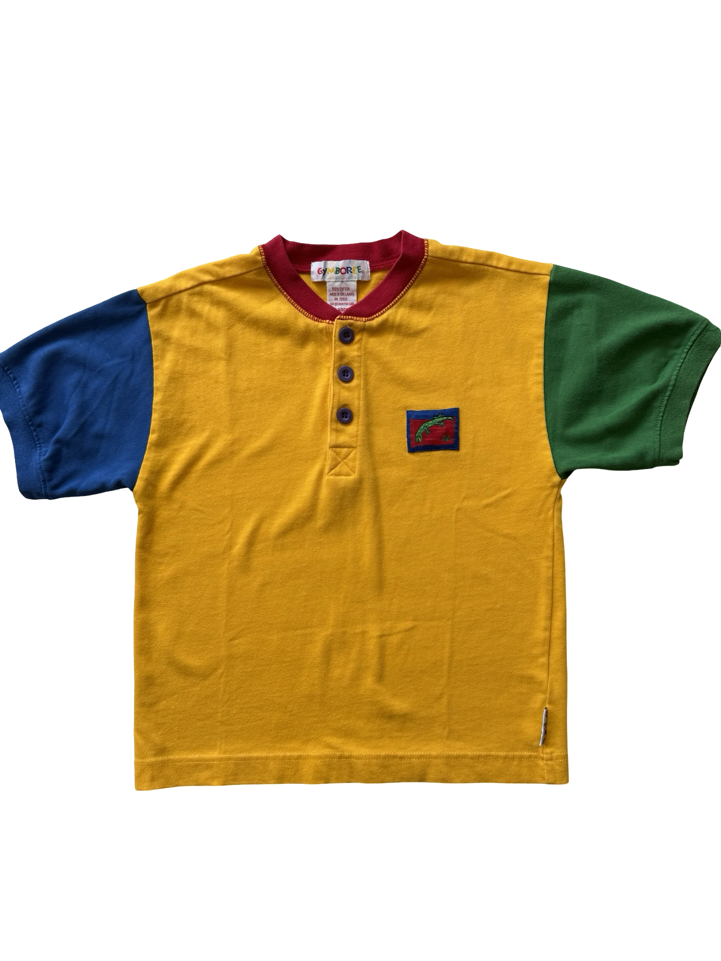 Rainbow Gymboree colourblock shirt