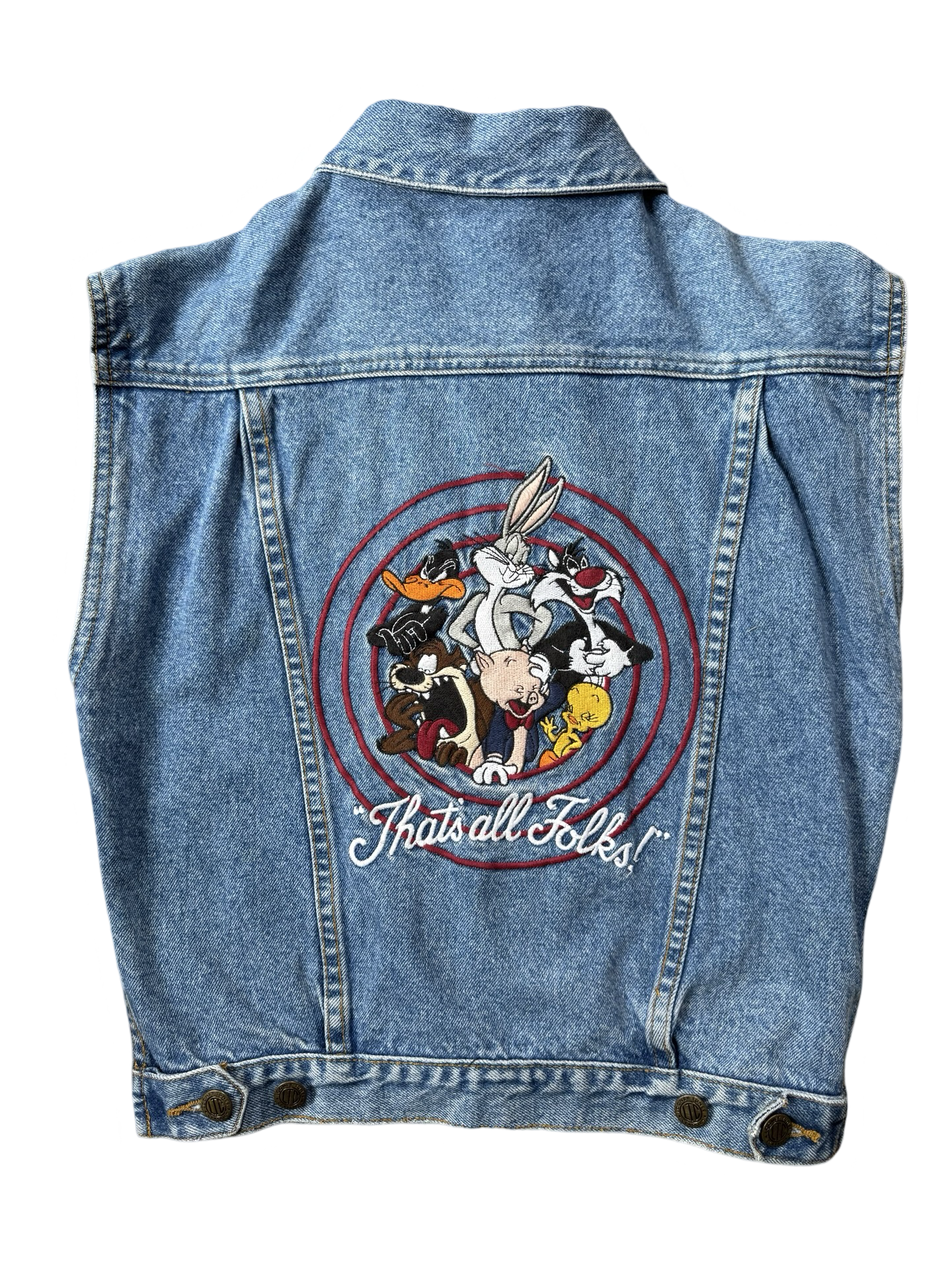 Looney Tunes denim vest