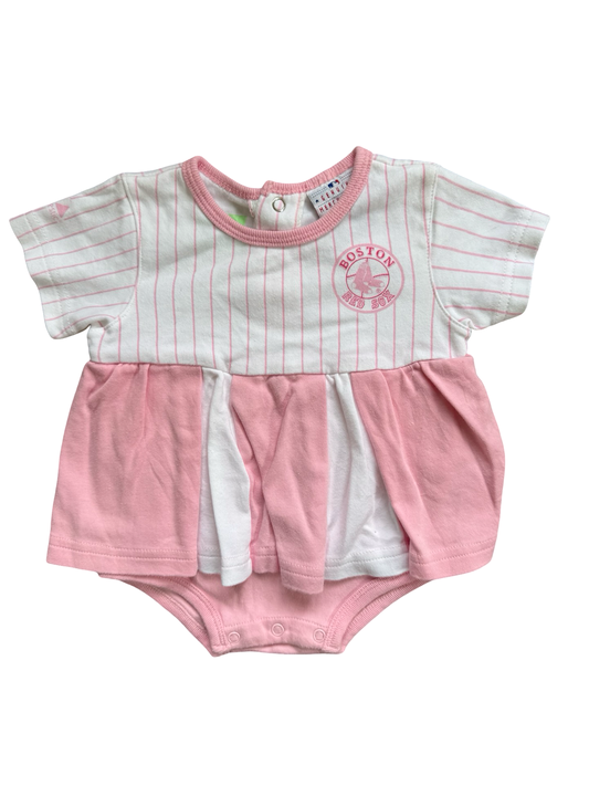 Red Sox body suit dress (3-6m)
