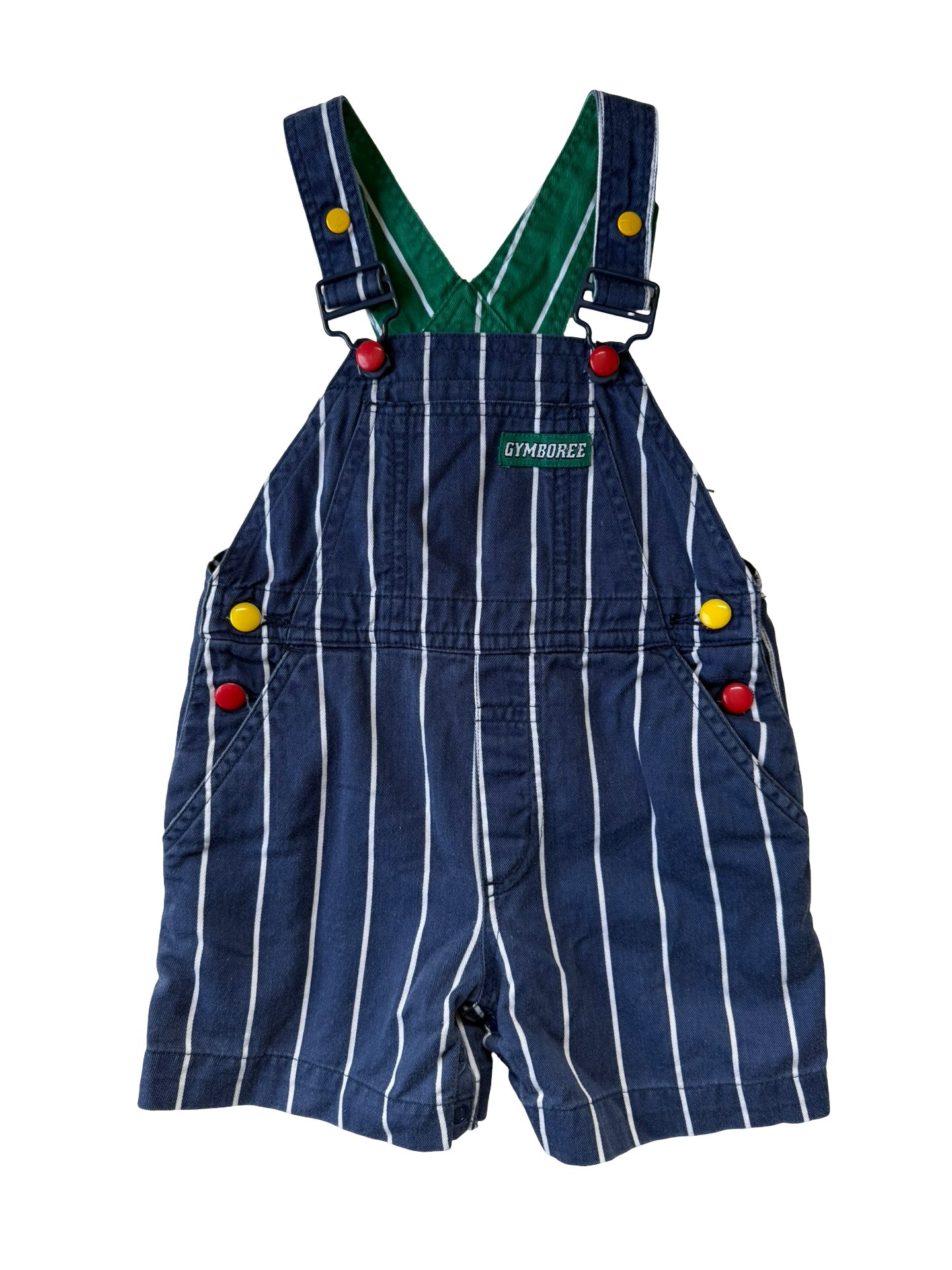 Stripe Gymboree shortalls