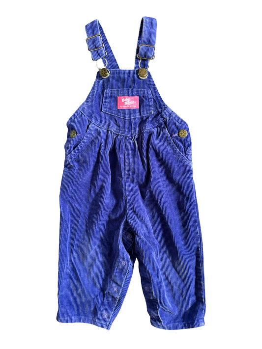 Purple cord Oshkosh overalls (18m)