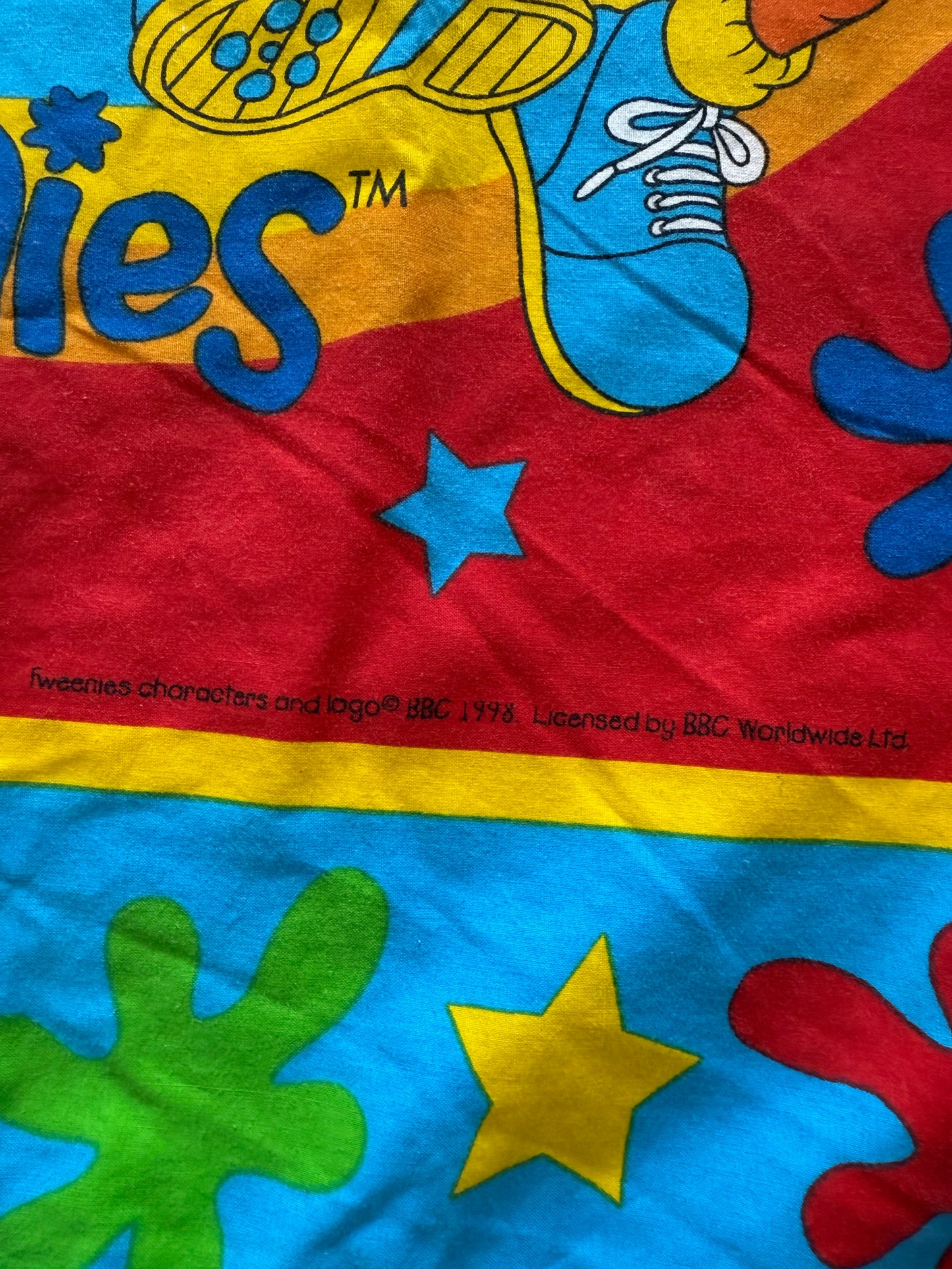 Tweenies single duvet dated 1998