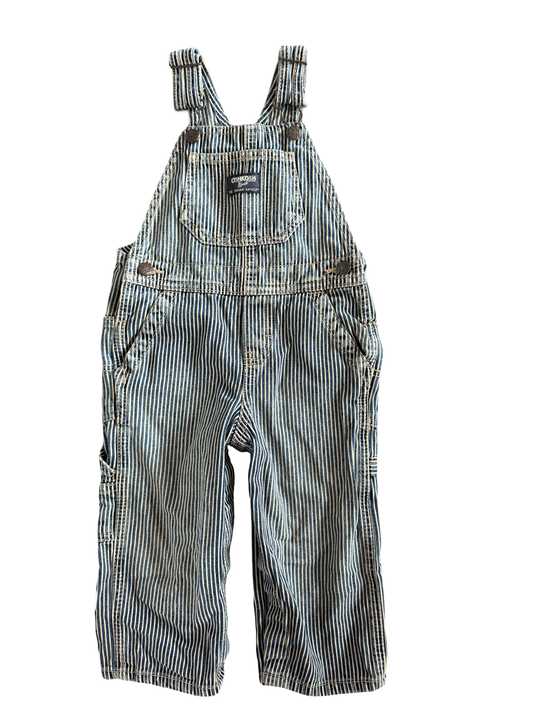 Oshkosh Stripe Overalls (18m)
