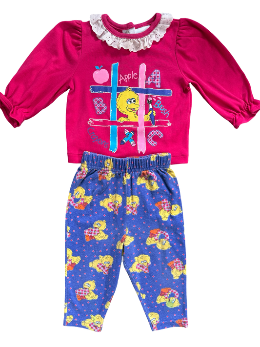 Big Bird 2pc Vintage set (12m)