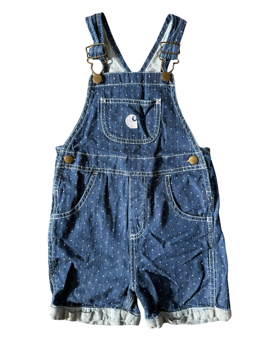 Carhartt denim shortalls (3T)