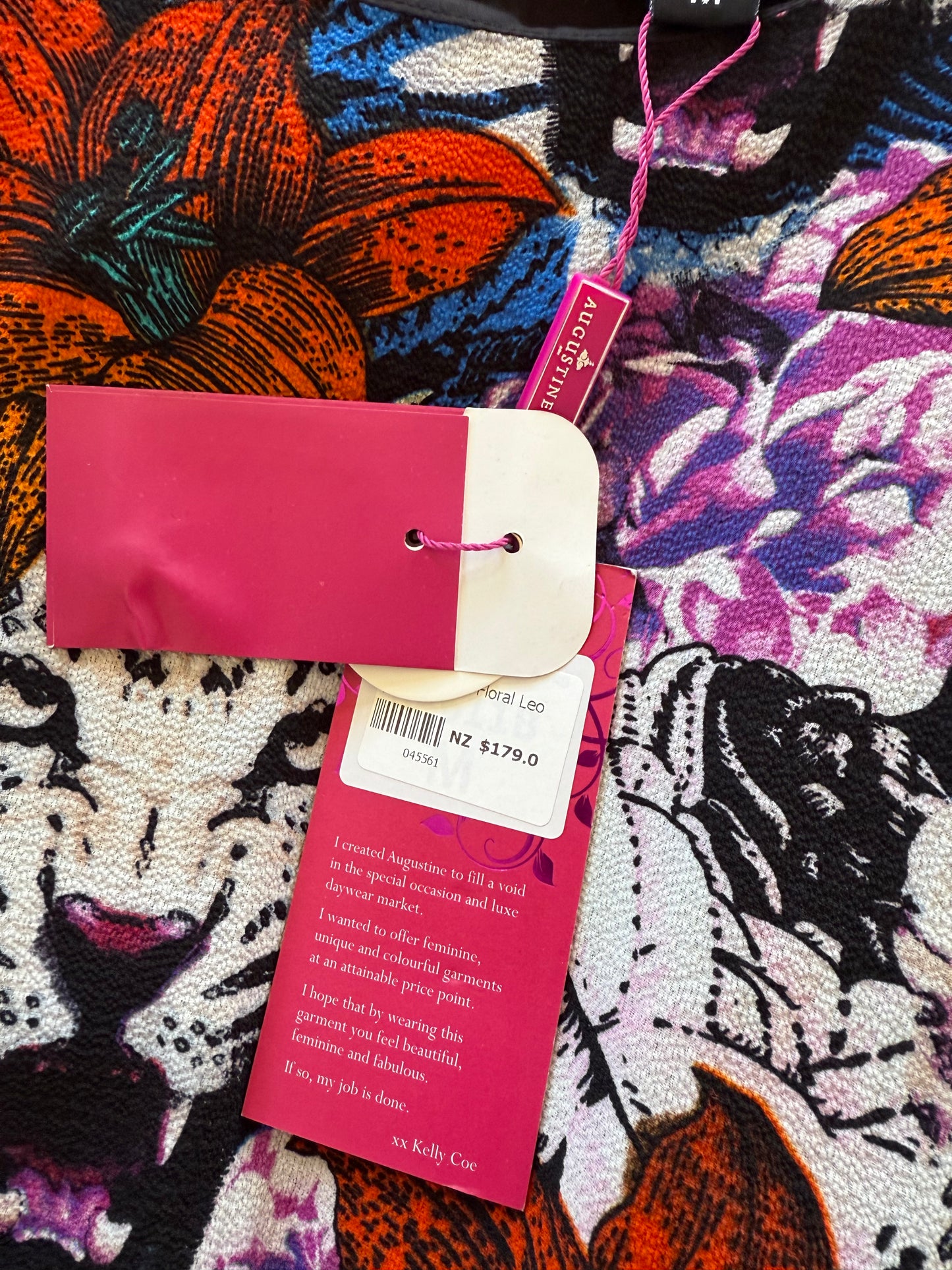 Augustine floral leopard dress (M)