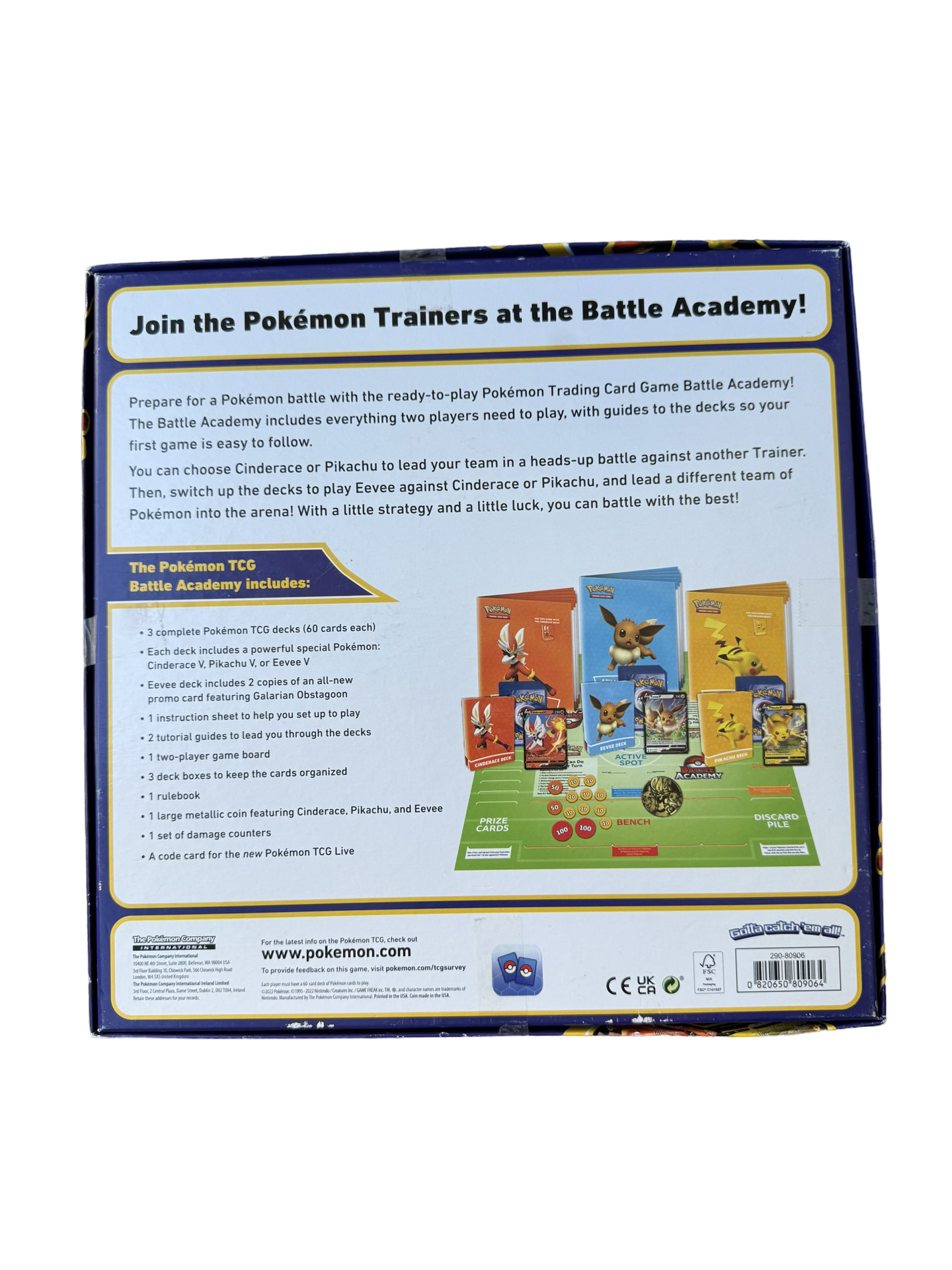 Pokemon Battle Academy game