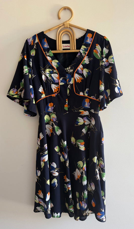 Louche Floral dress (XS)