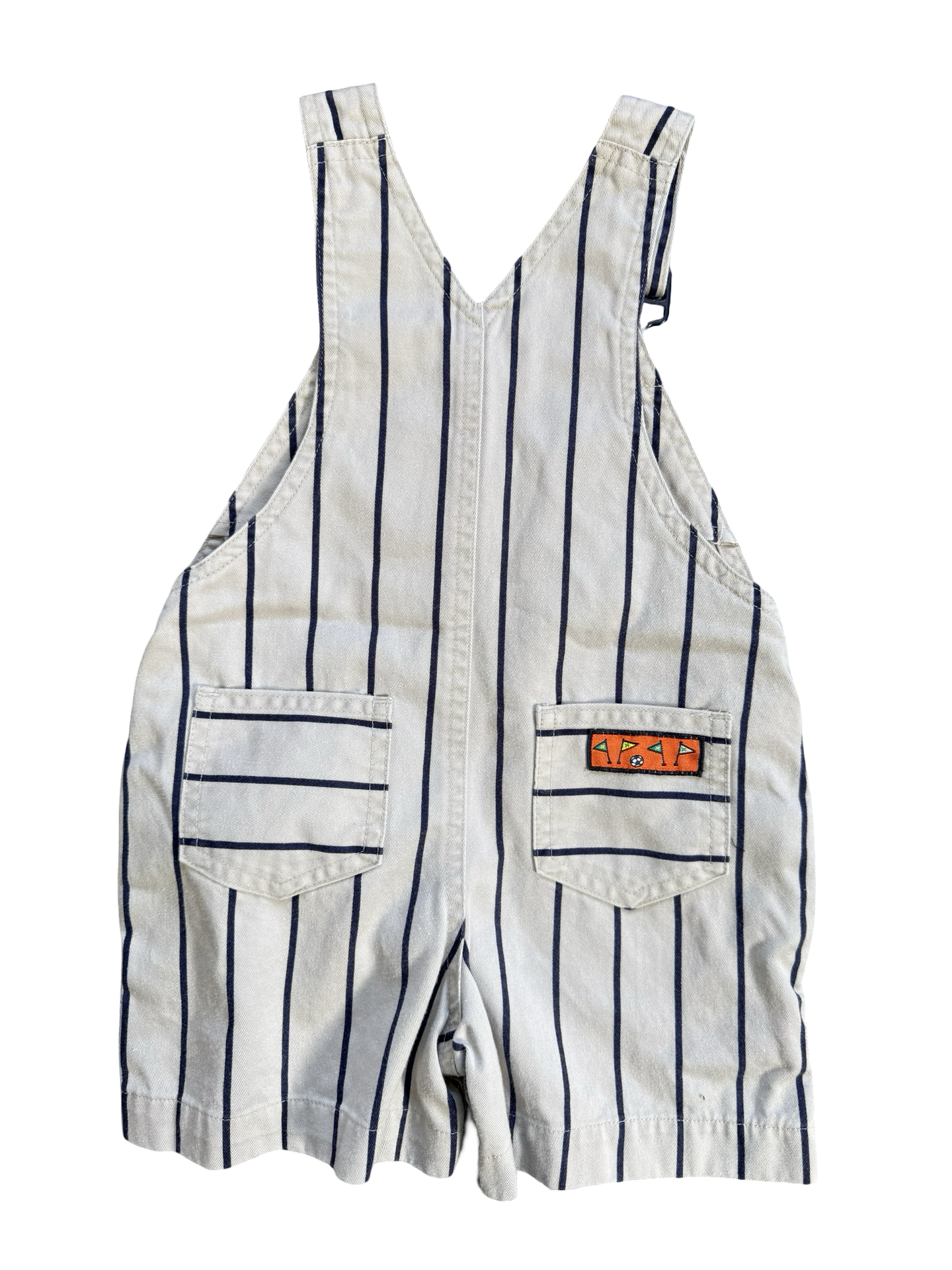 Rainbow Gymboree shortalls (XS)