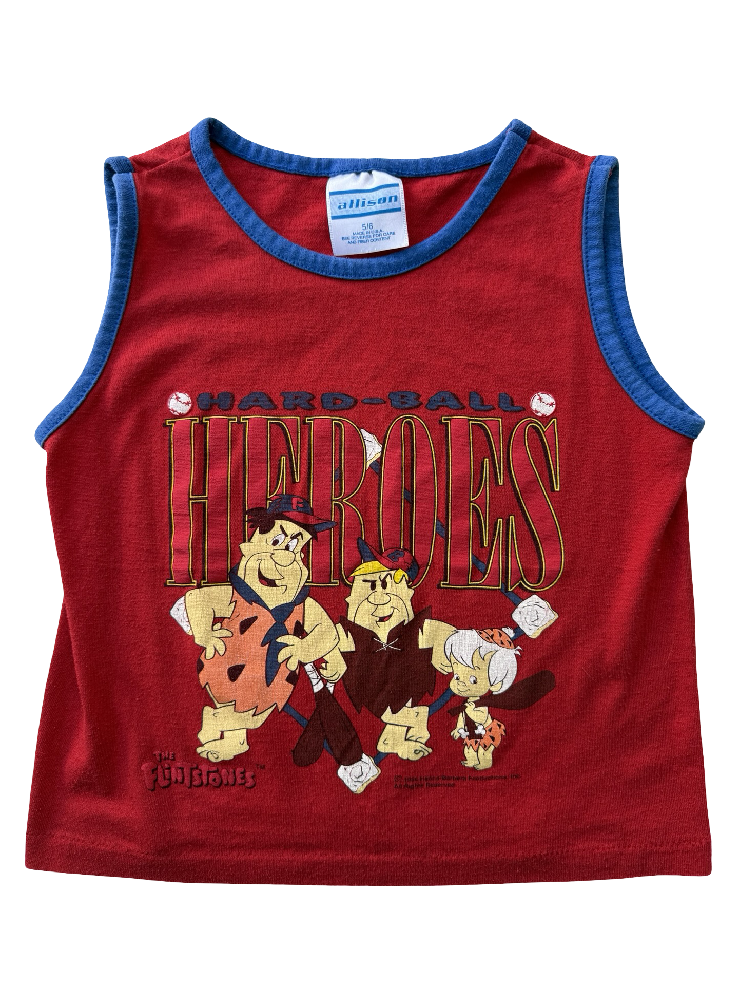 Vintage Flintstones singlet (5-6)